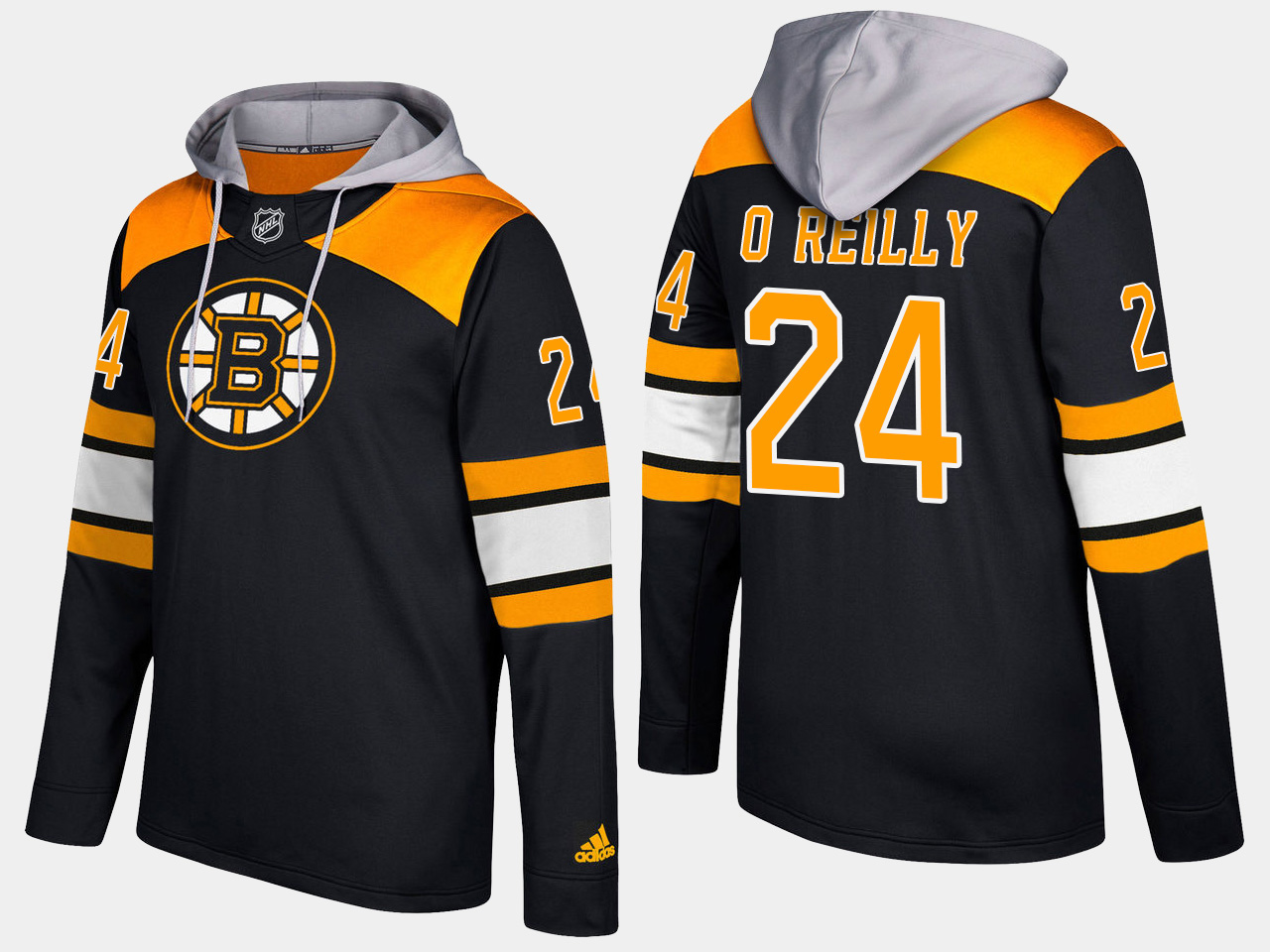 Men NHL Boston bruins retired #24 terry o reilly black hoodie